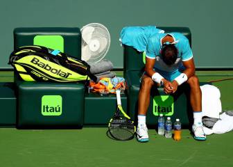 Flagging Nadal succumbs to the heat in Miami
