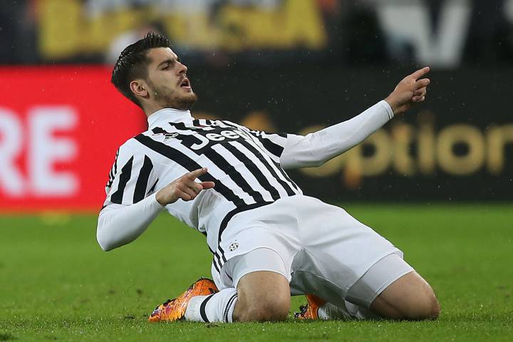Morata aclamado por la afición del Real Madrid