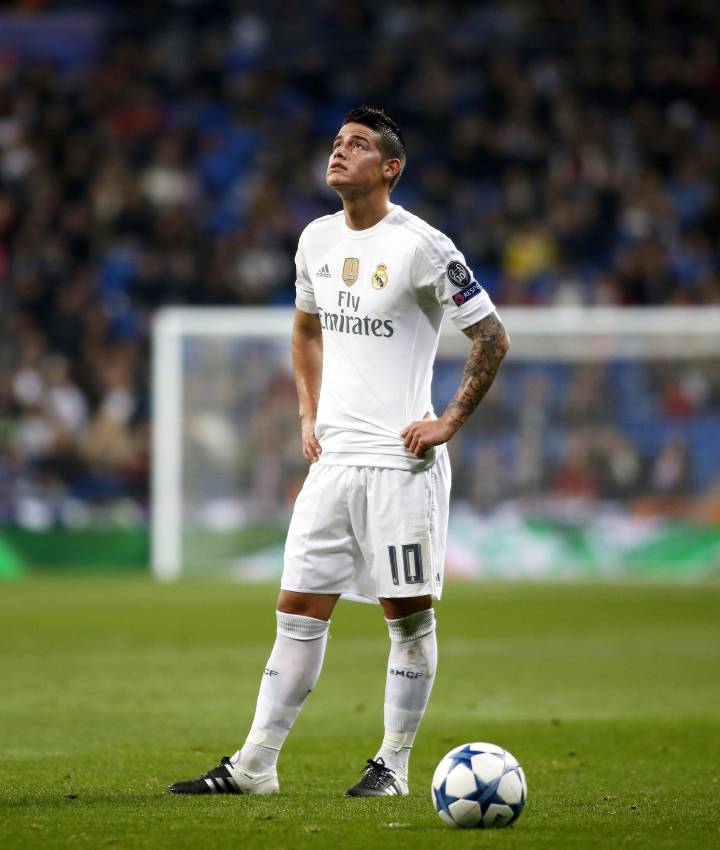 El Real Madrid, molesto con James en Colombia