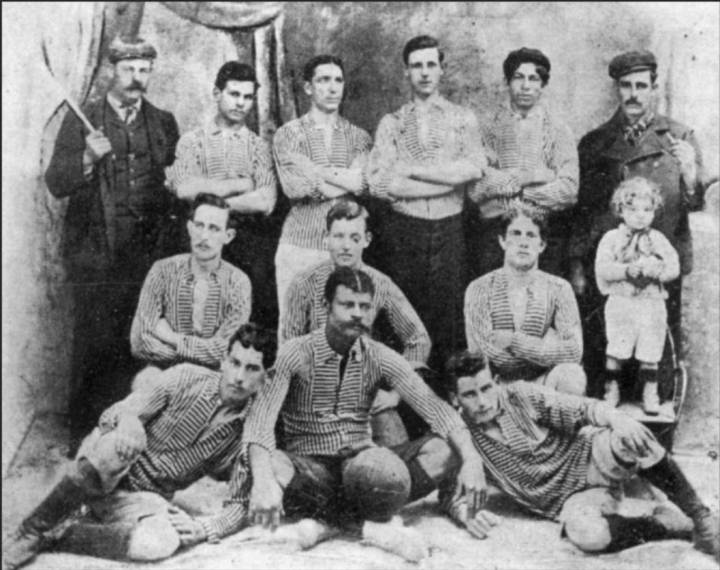 Boca Juniors is formed, on a park bench in Buenos Aires (1905)