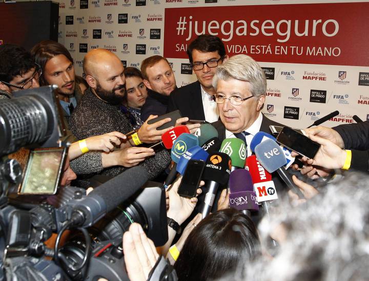 Enrique Cerezo, the Atlético Madrid president