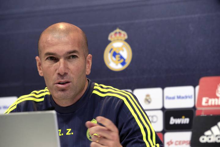Zidane en rueda de prensa