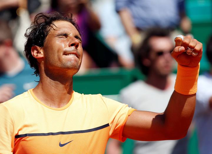 Rafa Nadal, in Montecarlo Masters semi, after defeating Wawrinka.