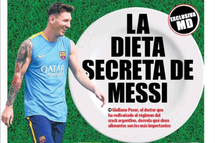 The front page of Spanish newspaper Mundo Deportivo, 28 April, 2016.