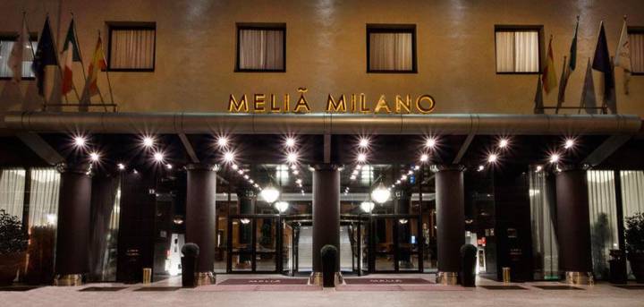 The Hotel Meliá Milano where Atlético Madrid will stay before Champions League 2016 final.