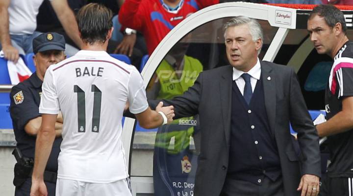 Ancelotti reveals that Bale asked to play in a deep, central role