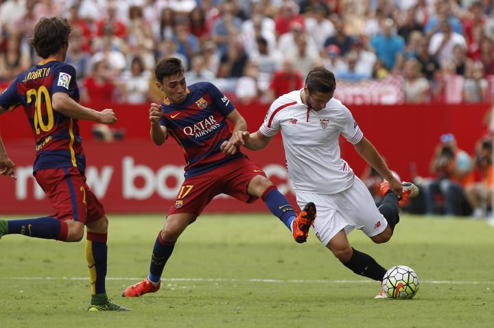 Copa del rey final between Barcelona and Sevilla