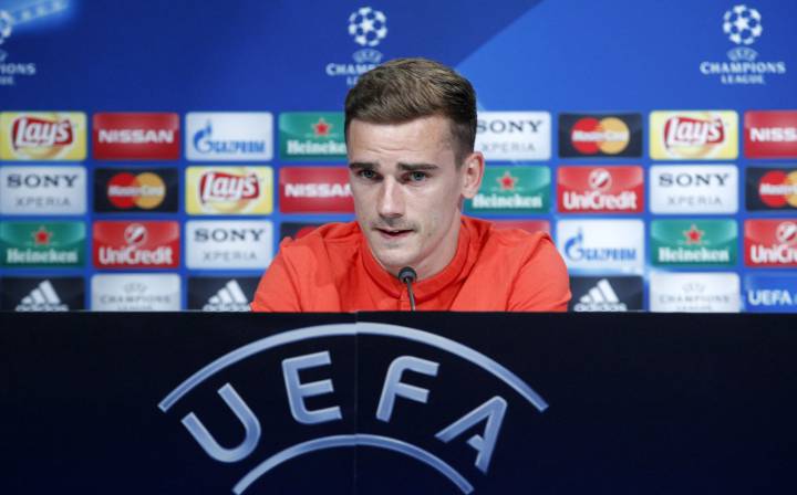 Striker Antoine Griezmann speaks ahead of the Champions League