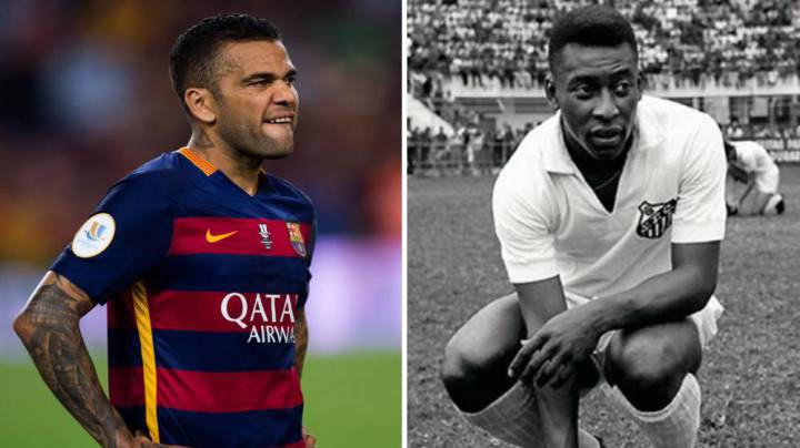 Dani Alves takes to Instagram to remind Pelé who has more titles