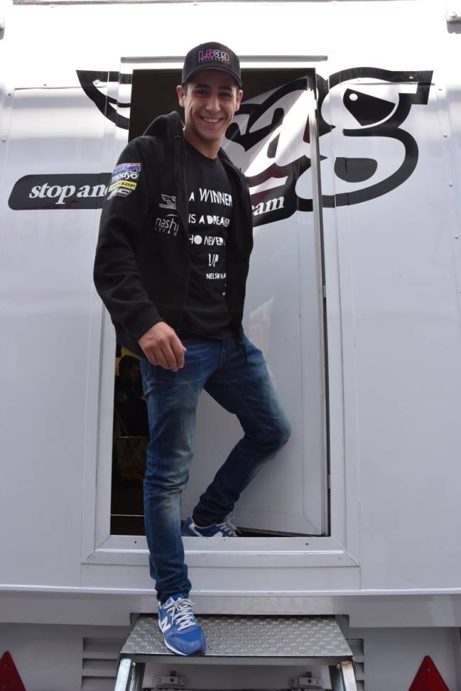 Luis Salom at Montmelo circuit the day of his death.