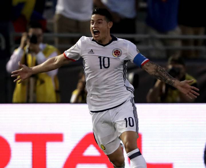 James & Bacca score as Colombia make quarters; USA hit four