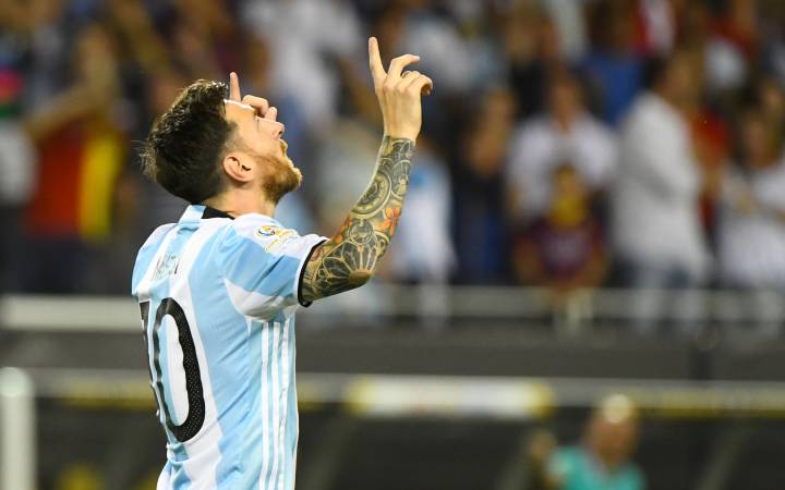 Messi fires hat-trick as Argentina cruise into quarters