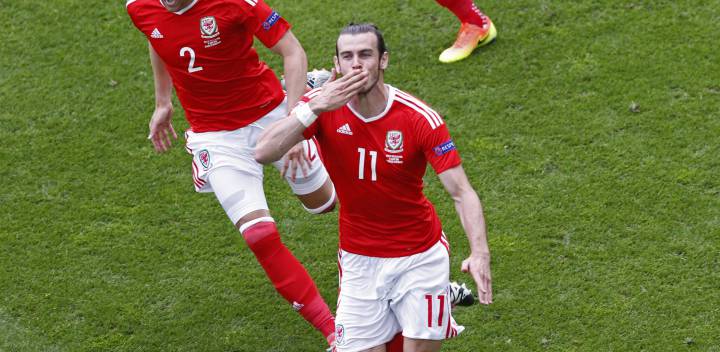 Gareth Bale opens the scoring for Wales against Slovakia