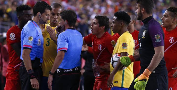 Brazil out of Copa America after losing to Peru amid controversy