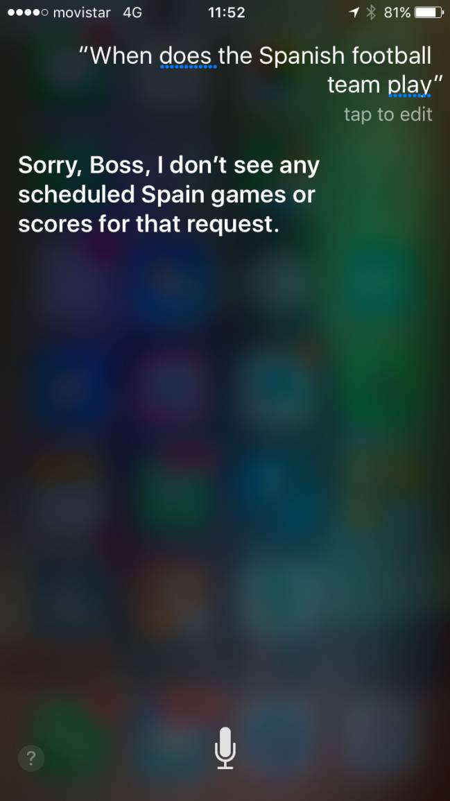 Siri doesn't know about Euro 2016