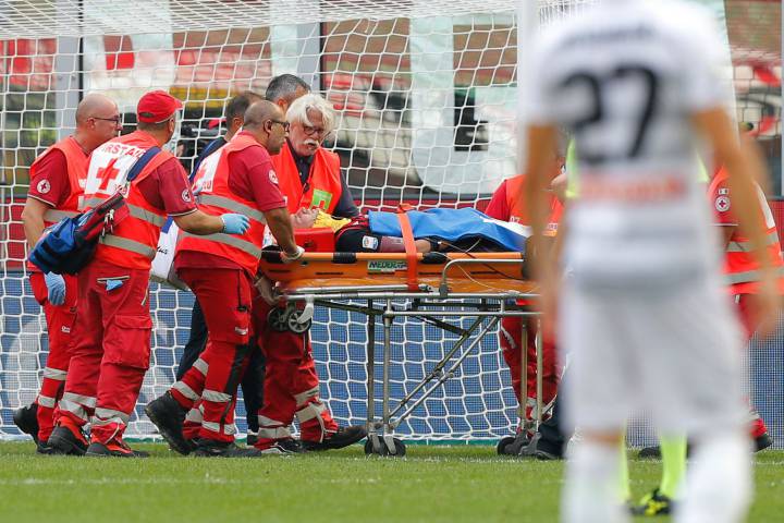 Luca Antonelli hospitalized with reported head injury