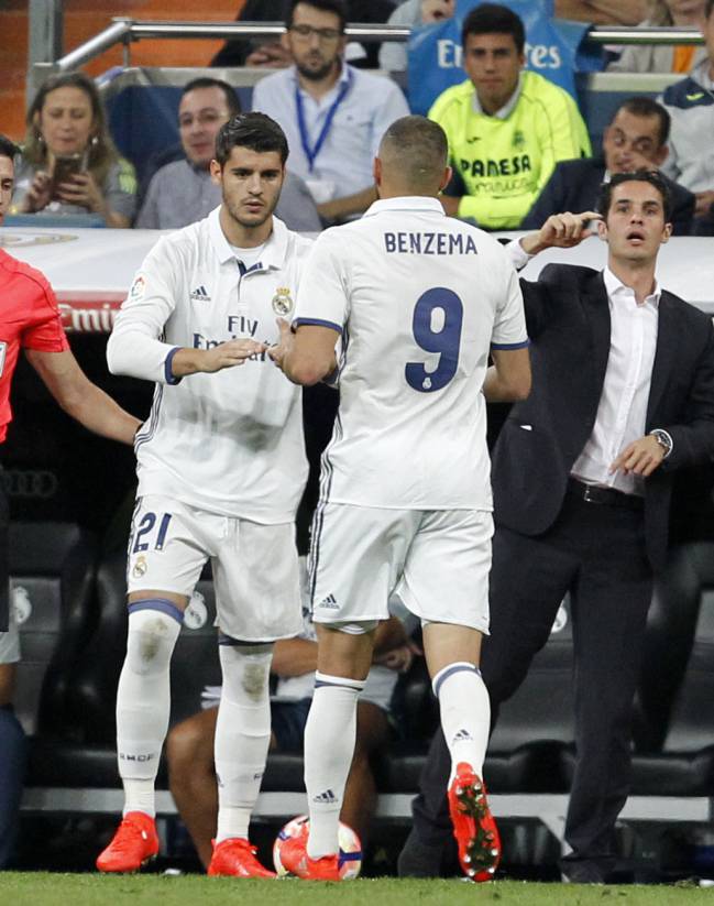 Morata replaces Benzema, could we soon see this reversed.