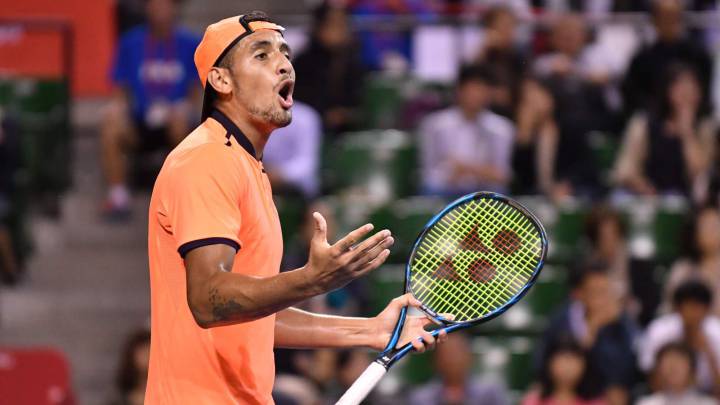 Kyrgios fined for lack of efforts and abusing fans in Shanghai