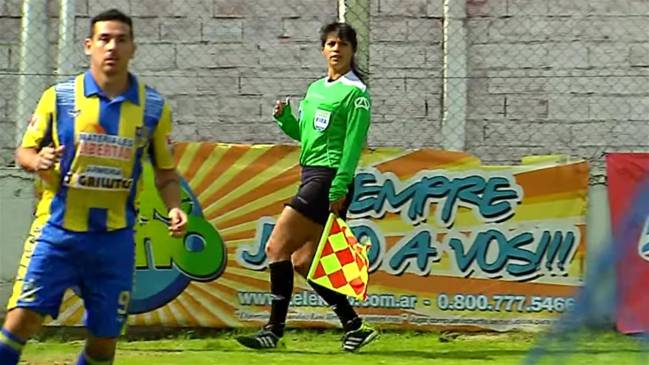 Maria Eugenia Rocco during the match.