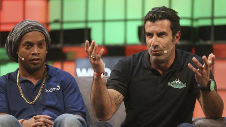 Luis Figo showcases scouting app Dream Football at Web Summit