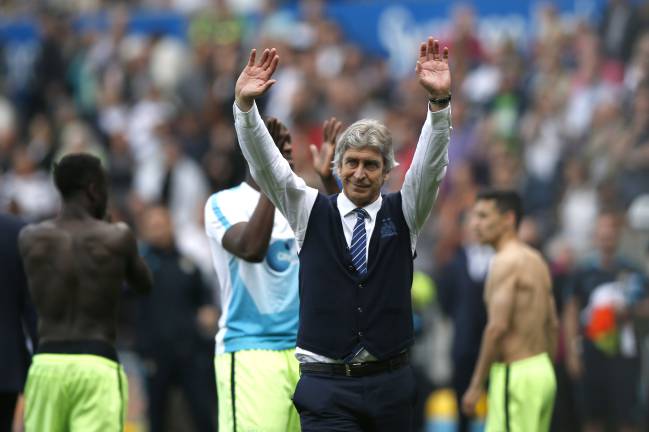 Manchester City manager Manuel Pellegrini