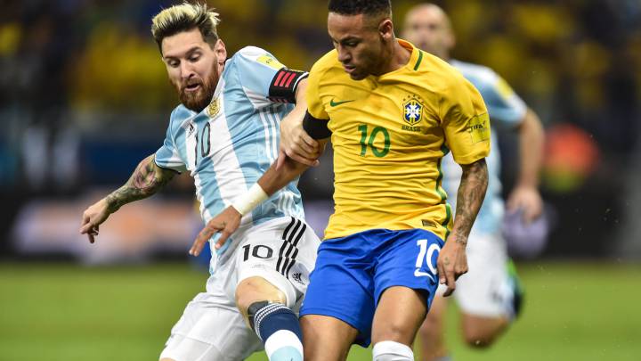Neymar outshines Messi as Brazil win leaves Argentina adrift