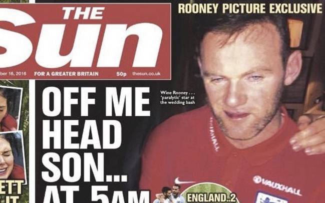 The photos that emerged of Rooney after the Scotland game