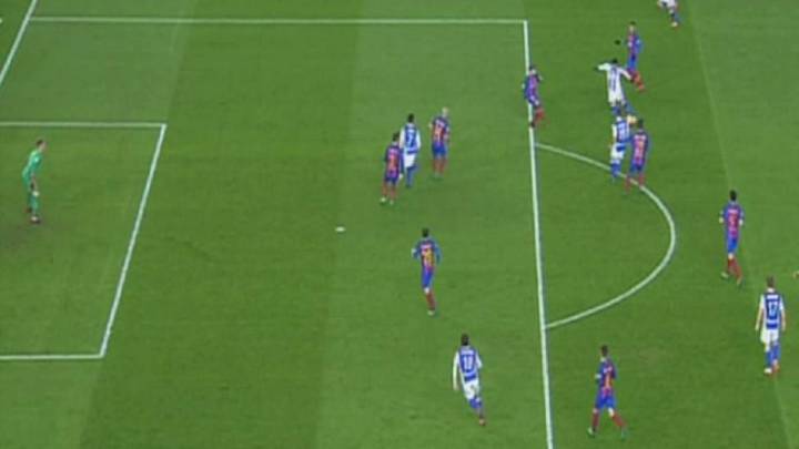 Real Sociedad's Juanmi sees goal wrongly disallowed for offside