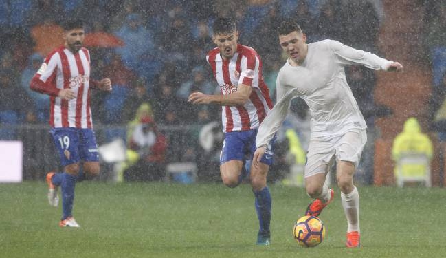 Kovacic during his sixth consecutive start on Saturday evening in the rain.