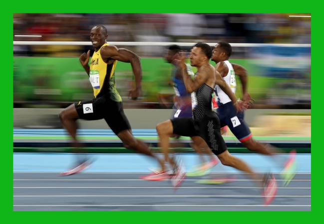 The fastest man in the world, Usain Bolt.