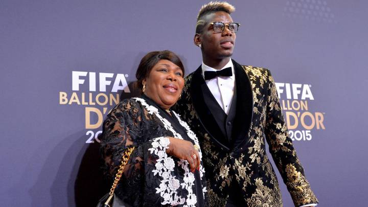Paul Pogba took his mother to the 2015 Ballon d'Or awards