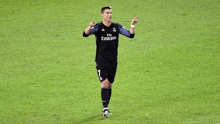 Ronaldo after scoring his 500th goal
