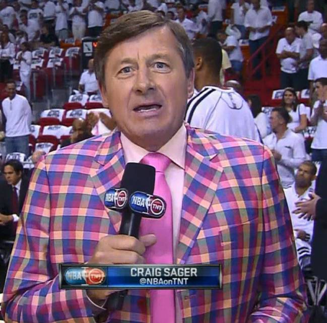 Craig Sager reporting for TNT