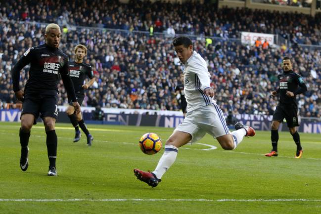 James Rodriguez will be hoping for a start in Sevilla.