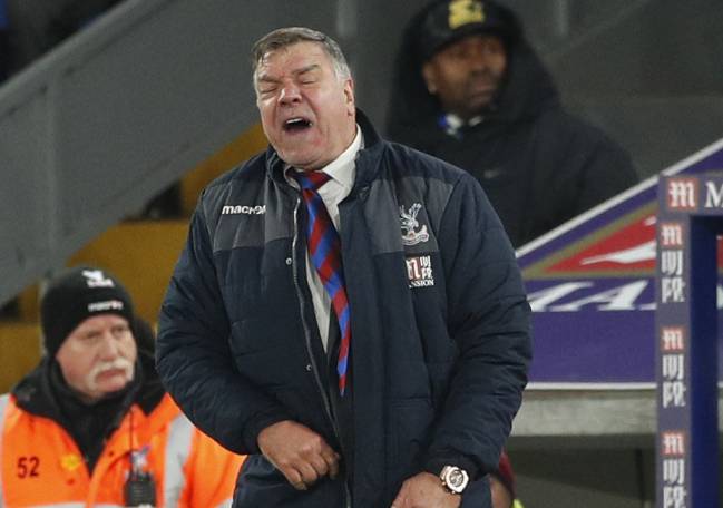 Crystal Palace manager Sam Allardyce