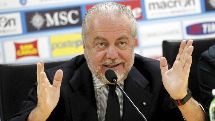 Club president Aurelio De Laurentiis