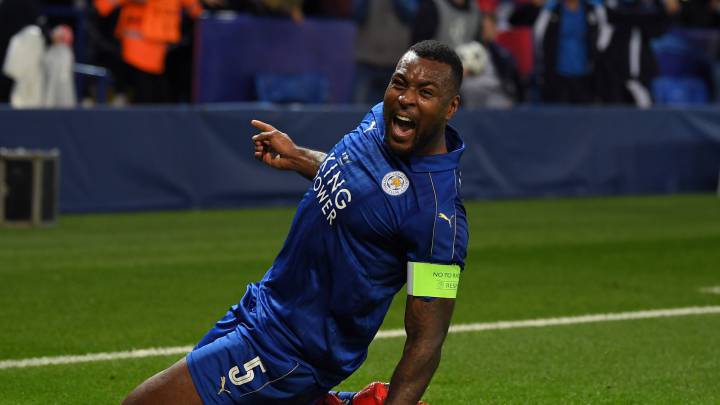 The Leicester captain opened the scoring against Sevilla at The King Power Stadium to become the first Jamaican to net in Europe's elite competition
