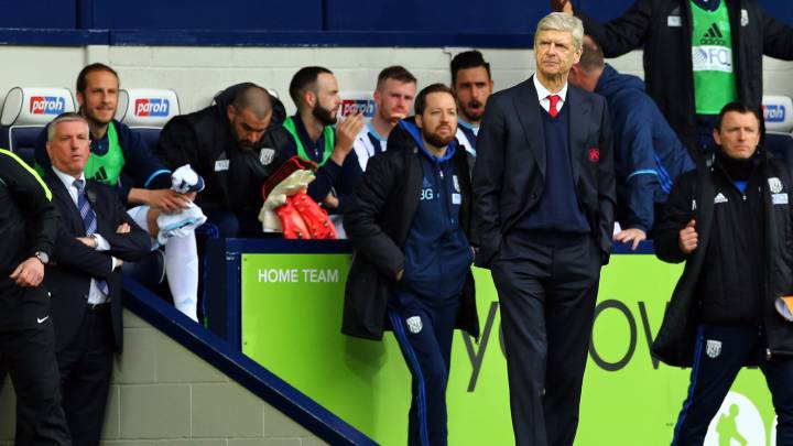 Arsenal's Manager Arsene Wenger during the English Premier League soccer match between West Bromwich Albion and Arsenal