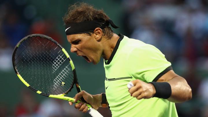 Nadal averts disaster on 1,000th ATP match in Miami