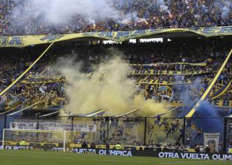 La Bombonera lights up as Boca Juniors celebrate league win