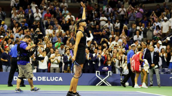 Sharapova downs second seed Halep on US Open return