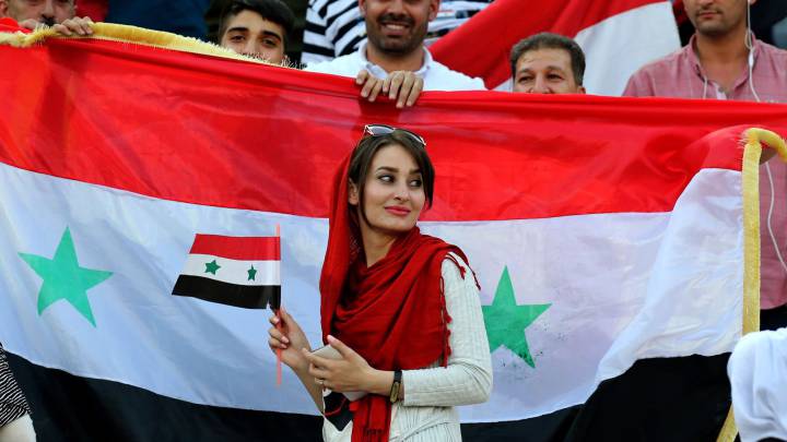 There were protest banners inside the stadium during the qualifier against Syria, with hackers demanding that women should be allowed to watch men's football.