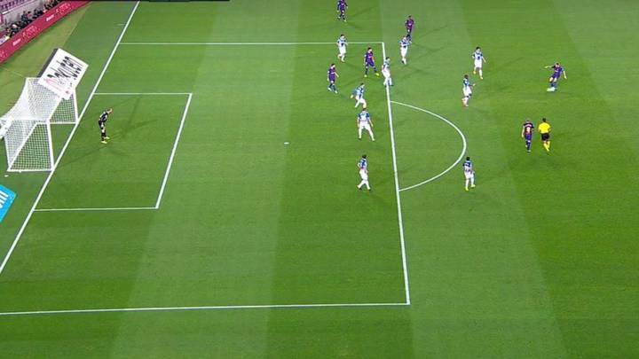 Messi offside for first goal against Espanyol