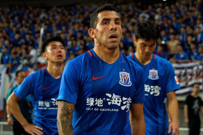 Shanghai Shenhua's Carlos Tevez