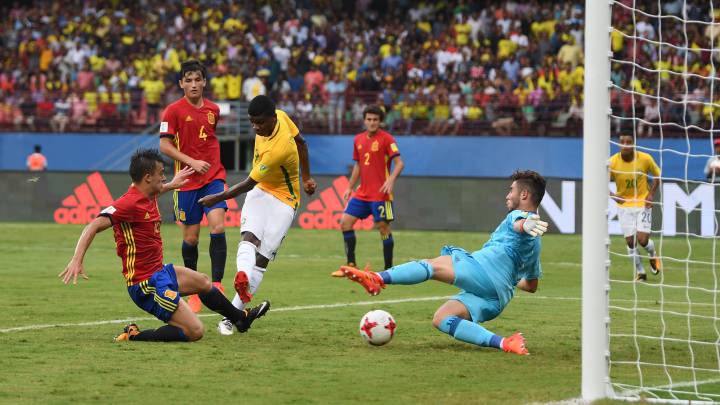 Brazil U-17 2-1 Spain U-17 FIFA U-17 World Cup India 2017: match report, goals, action