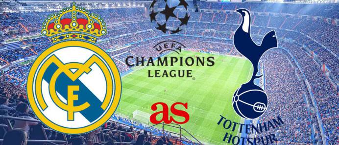 Real Madrid - Tottenham Hotspur live online: Champions League