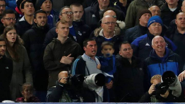 Everton ban fan who attacked Lyon player while holding child