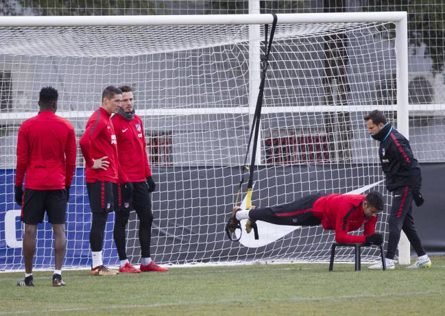 New year | Diego Costa going through some training.