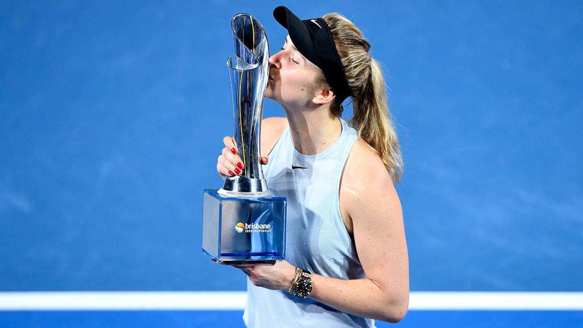 Super Svitolina storms to Brisbane title