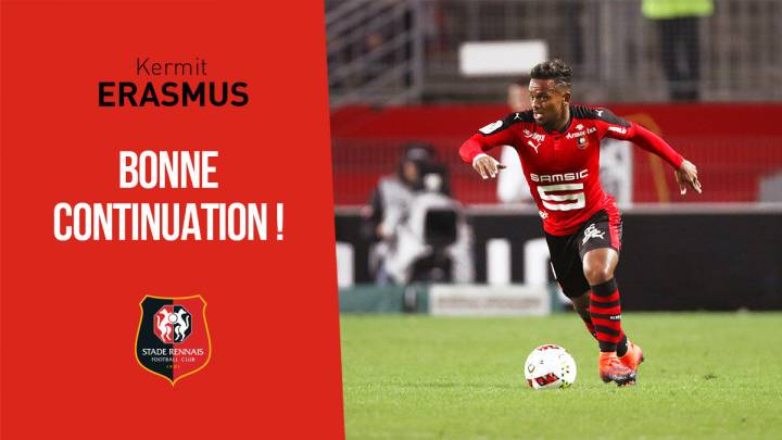 Bafana Bafana striker Kermit Erasmus released by French club Rennes